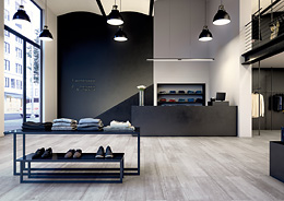 Toepassing Expona Commercial in een kledingwinkel. Expona-Commercial