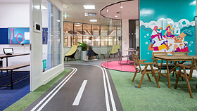 Zonering met vloerbedekkingen