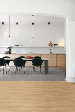 Combinatie van Laurel Oak (voor) en Cantera. Combinatie van Laurel Oak