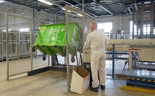 In Assendelft wordt het materiaal