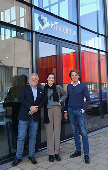 Van links Frans Beerkens Els Goppel Axel Martens Fetim