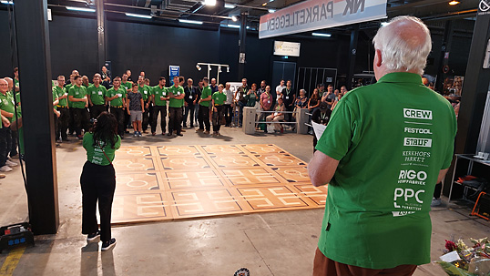 Alle deelnemers en borden