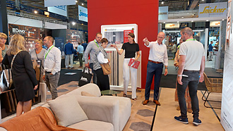 Veel aanloop op de stand