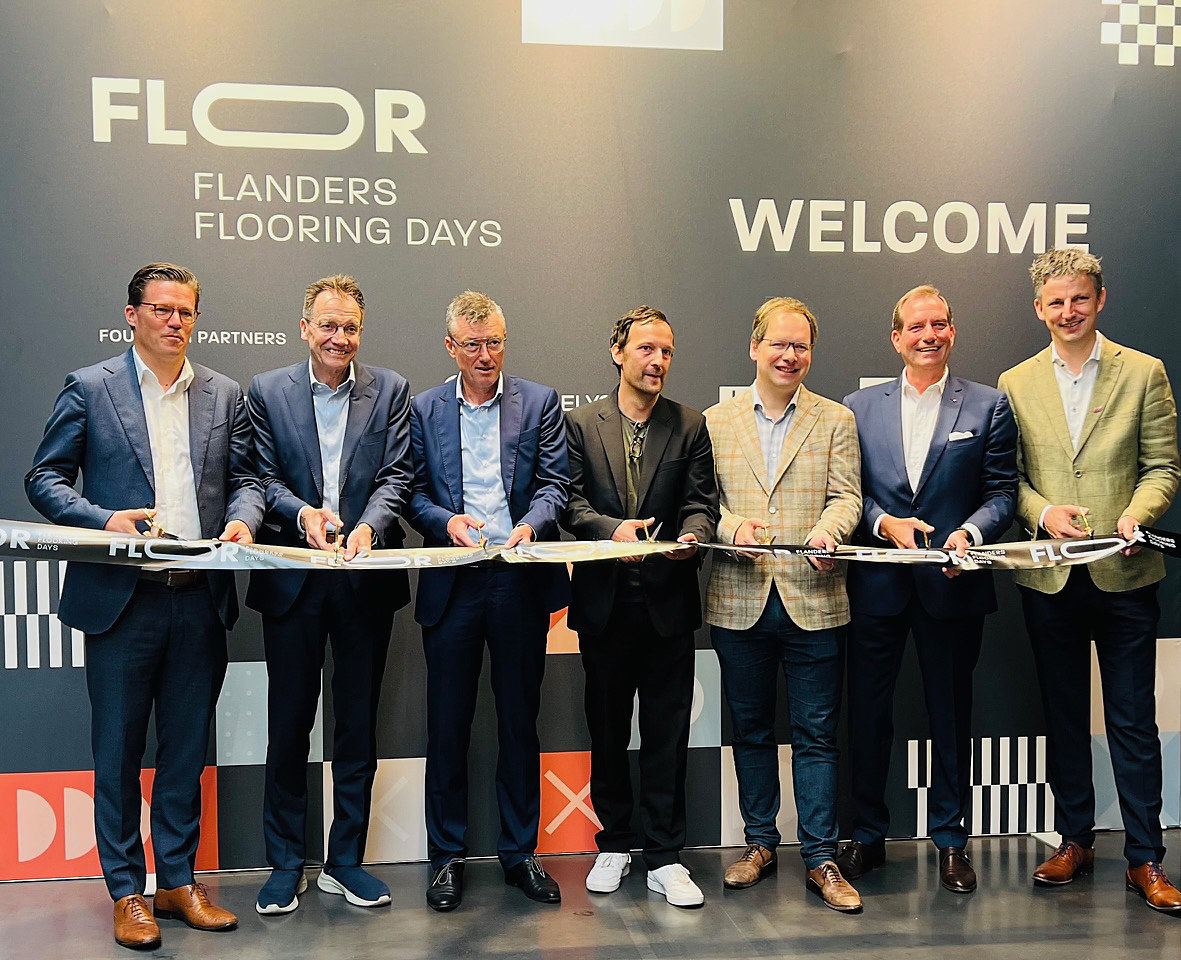 De founding partners openen de Flanders Flooring Days