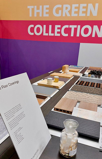 In hal 23 vinden presentaties plaats en zijn producte n te zien in het kader van The Green Collection