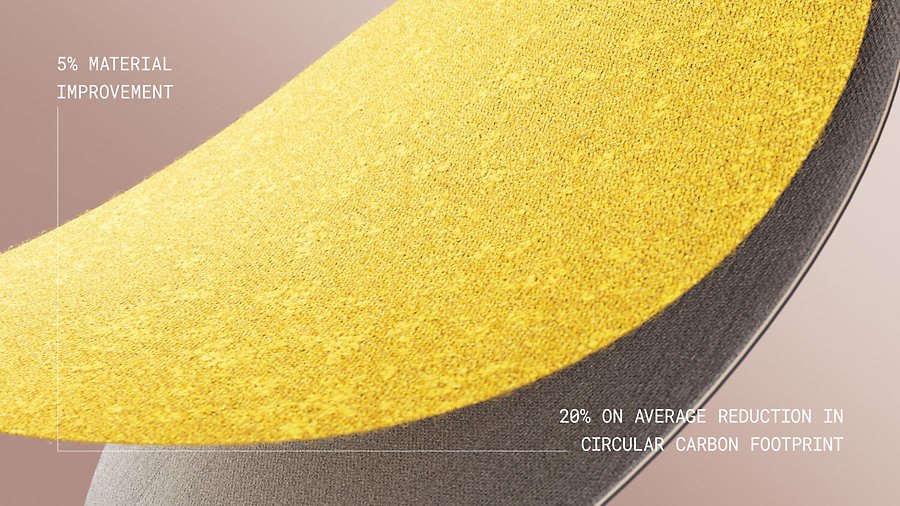 Tarkett’s DESSO EcoBase tapijtrug is nu nog duurzamer, met een verlaging van de CO₂-voetafdruk van 20 procent. PI EMEA DESSO ECOBASE EVOLUTION CARPET