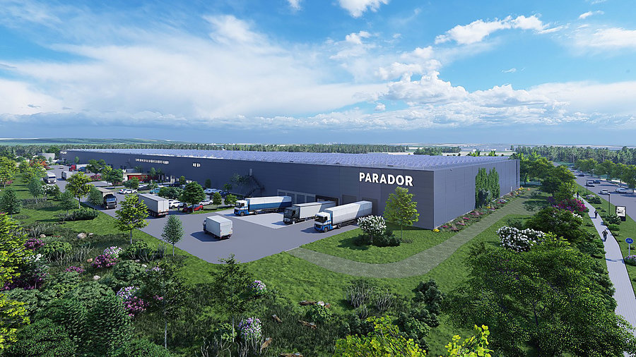 Parador Logistikzentrum Visualisierung
