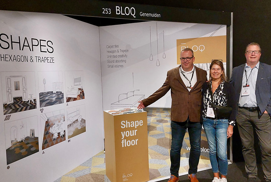 Team BLOQ met van links Harry Wijgerg angs Anja Tannis en René Lobée