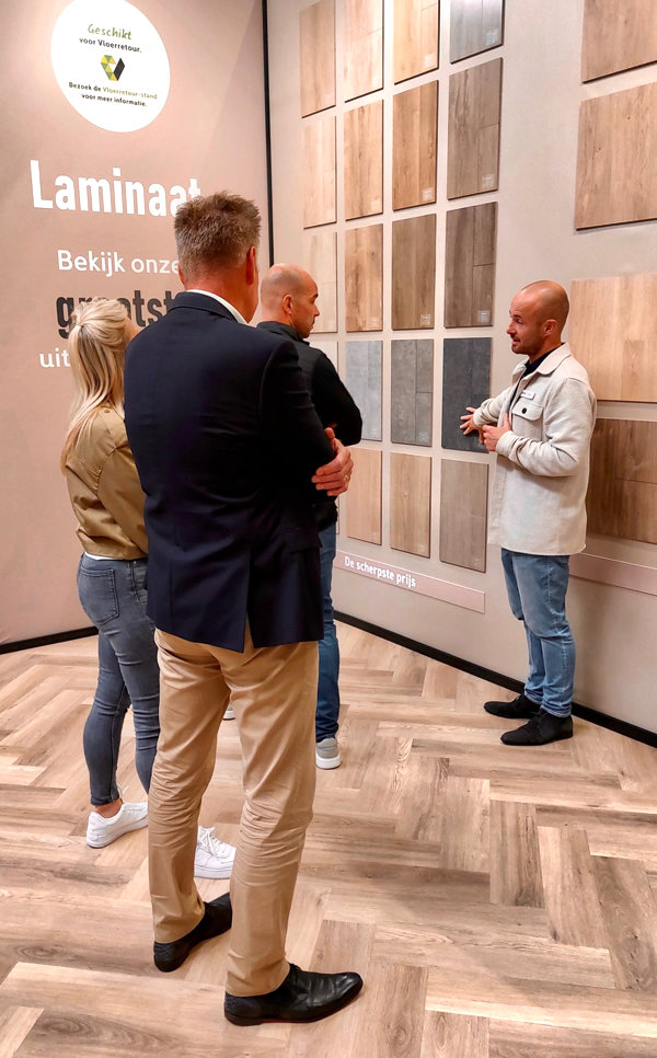 Tijdens de InCotap dealerdagen lag de focus op de uitbreiding van het Vloerretour programma met laminaat en vinyl