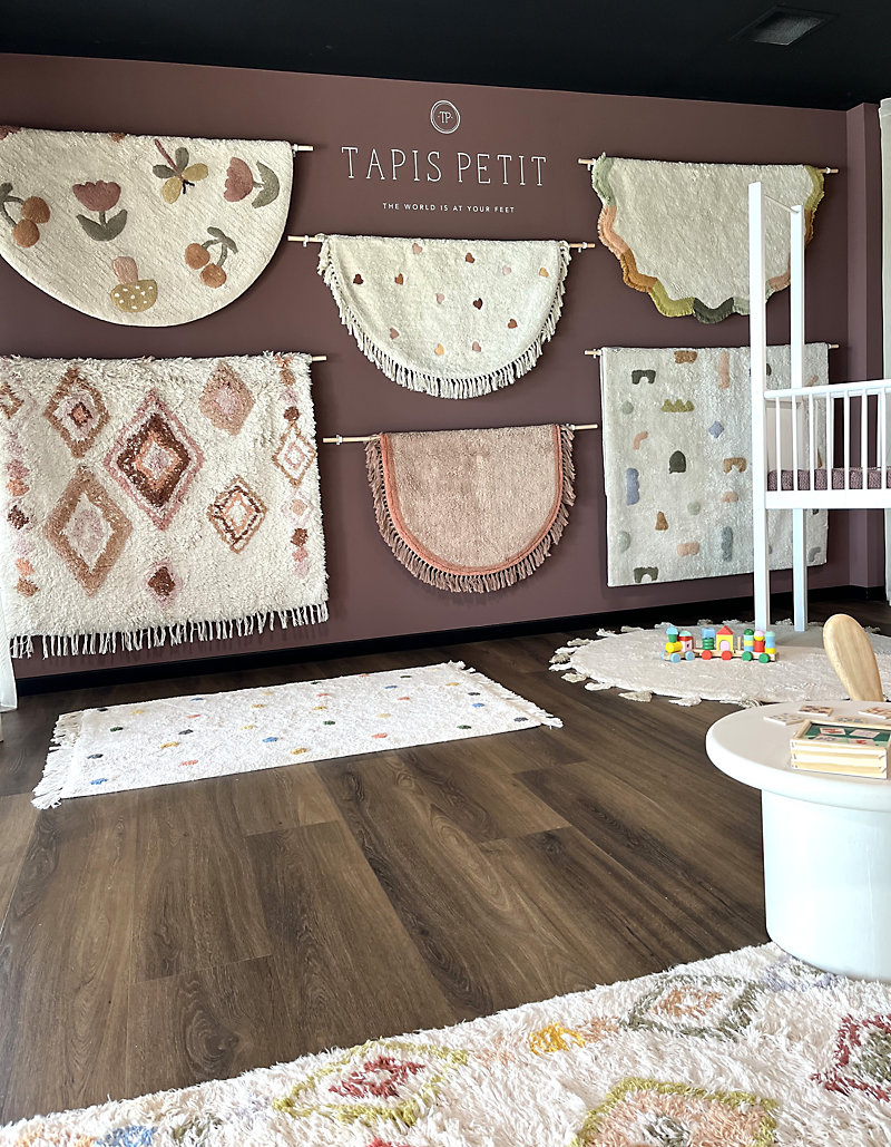 Brinker lanceert kindervloerkledenmerk Tapis Petit in zijn showroom in Nieuwegein. Brinker lanceert kindervloerkledenmerk Tapis Petit in de showroom in Nieuwegeinjpg