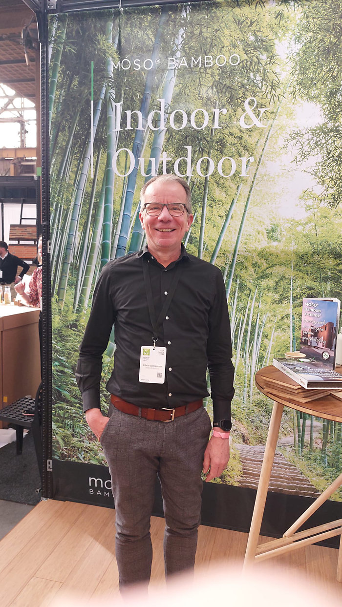 Moso Bamboo's Edwin van Houten: Material District is echt een beurs van nieuwigheden. Moso Bamboos Edwin van Houten Material District is echt een beurs van nieuwigheden