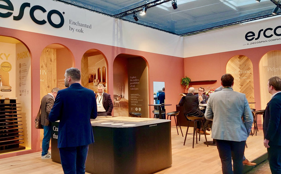 Sfeervolle stand van Decospan. Sfeervolle stand van Decospan