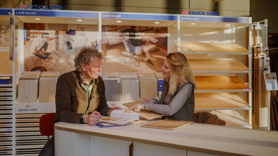 Op 7 februari opent Vloerenland een exclusieve Quick-Step Experience Store. quick step 1